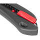 Нож с отламывающимся лезвием Strend Pro Premium, BlackMatt, SoftTouch, 18 мм,  black-line