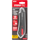 Нож с отламывающимся лезвием Strend Pro Premium, BlackMatt, SoftTouch, 18 мм,  black-line