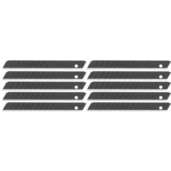 Лезвия выдвижные Strend Pro Premium FDB40, BlackMatt, 9 мм, 10 шт