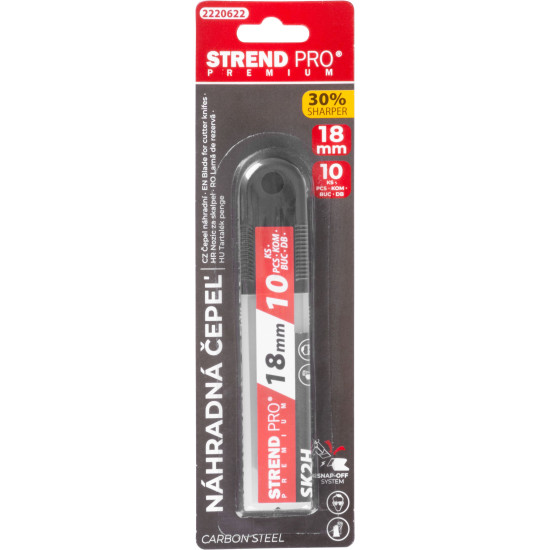 Nažu asmeņi Strend Pro Premium FDB50, BlackMatt, 18 mm, 10 gab