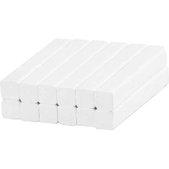 Chalk Strend Pro, white, 1x1x10 cm, pack. 12 pcs