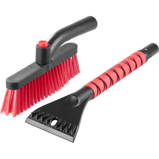 Скребок + щетка Strend Pro, для автомобиля, для льда и снега, алюминий, 65 см