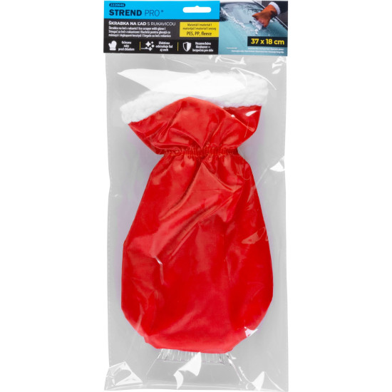 Скребок Strend Pro, для автомобиля, с утепленной перчаткой, 37x18 см