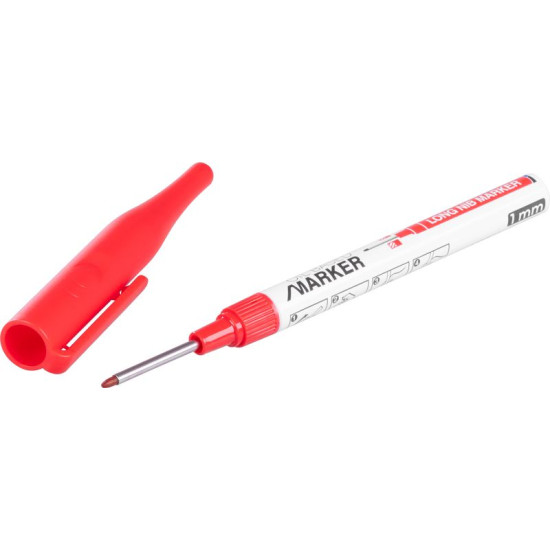 Strend Pro marker, deep, red, extra long tip