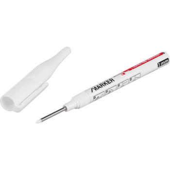 Strend Pro marker, deep, white, extra long tip