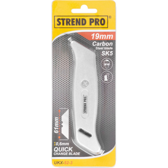 Snap-off blade knife Strend Pro UKX-52-3 Alu/plast