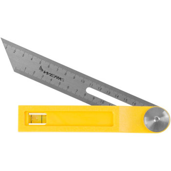 Столярный винкель, угольник,  Strend Pro 200 мм, регулируемый, с уровнем