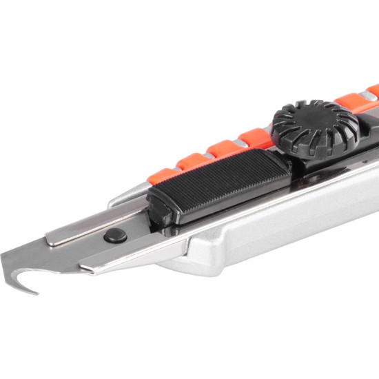 Нож Strend Pro UKX-867-8, 18 мм, лезвие-крюок, Алюминий/пластик