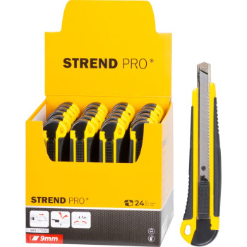 Нож Strend Pro UKBOX-86-9, 9 мм, обойный, пластик, 24шт
