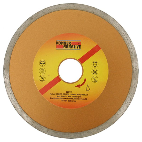 Dimanta griešanas disks KONNER 150mm, ar dzesēšanu Dimanta griešanas disks KONNER 150mm, ar dzesēšanu