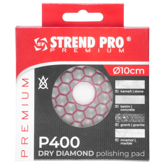 Abrasive pad Strend Pro DP514, 100 mm, G0400, diamond