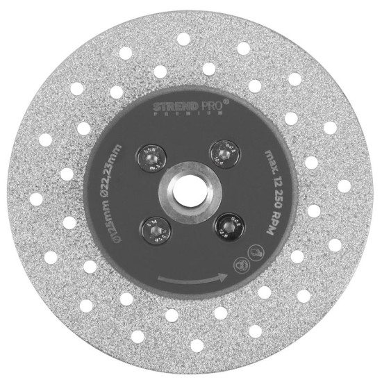 Strend Pro Premium CGW31, 125 mm, M14, diamond, cutting and grinding wheel, double-sided