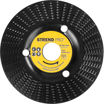Strend Pro disc, 125 mm, wood rasp, fine, for angle grinder