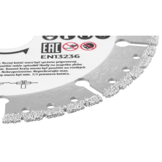 Strend Pro Premium disc, Vacuum brazed, 125 mm, diamond, cutting, multi