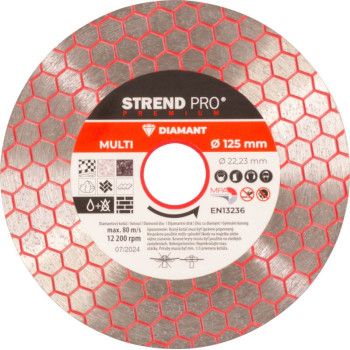 Strend Pro Premium disc, 125 mm, hexagonal, diamond, cutting, multi
