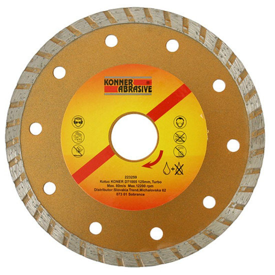 Dimanta griešanas disks KONNER 150mm, TURBO+