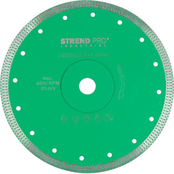 Diamond cutting disc Strend Pro Industrial 230x22.2x1.8 mm, ultra thin