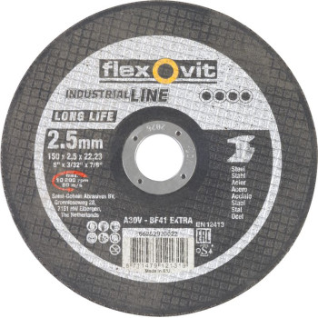 Диск отрезной по металлу Flexovit 150 x 2,5 x 22,23