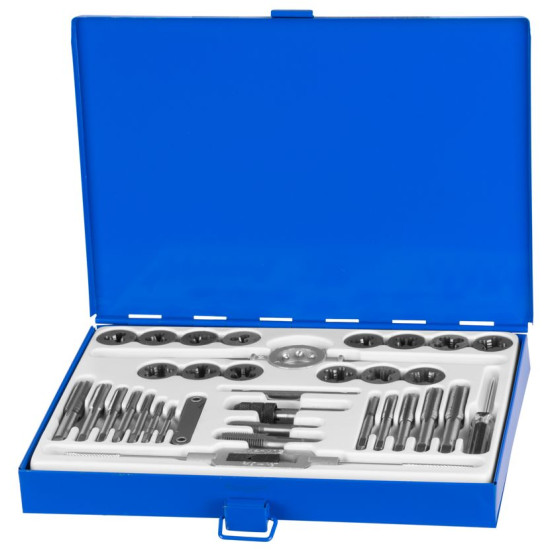 Набор метчиков и плашек STREND рRO SX1436, HSS, 33 шт., M3-M12