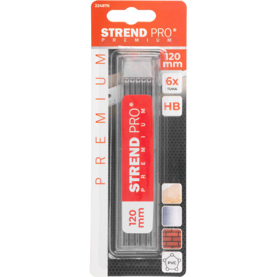 Strend Pro Premium Rezerves galdnieka zīmuļiem,  6 gab, 120 mm