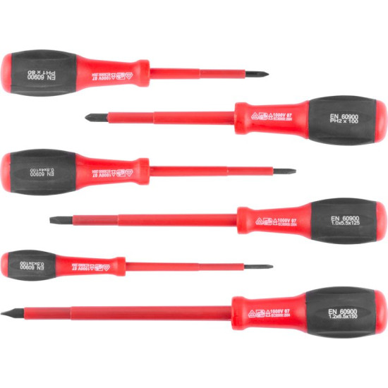 Elektriķis VDE skrūvgriežu komplekts 6gb Strend Pro, 1000 V