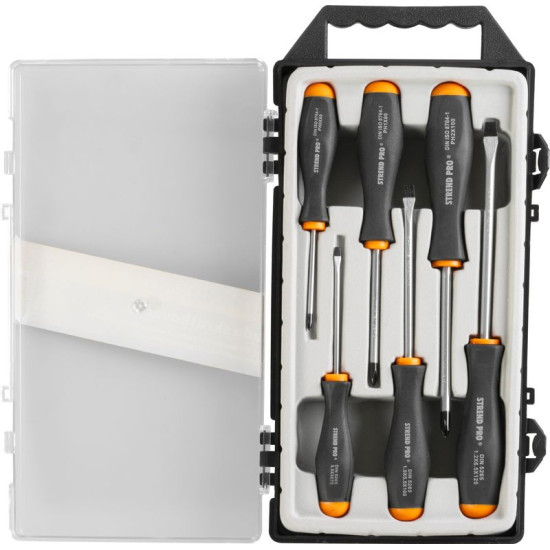 Набор диэлектрических отверток  VDE 6 шт. Strend Pro, SL3x75, 5.5x100, 6.5x125 мм PH0x60, 1x80, 2x100