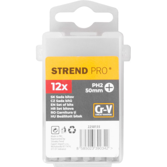 Set of bits 12 pcs Strend Pro, Cr-V/PH