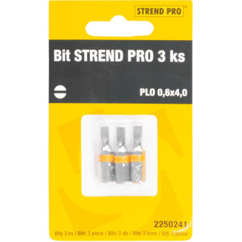 Bit Strend Pro, Flat 0,6x4,0, pkg 3 pcs