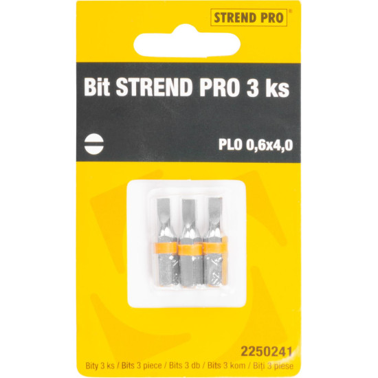 Bit Stred Pro, Flat 0,6x4,0, pkg 3 gab Bit Stred Pro, Flat 0,6x4,0, pkg 3 gab