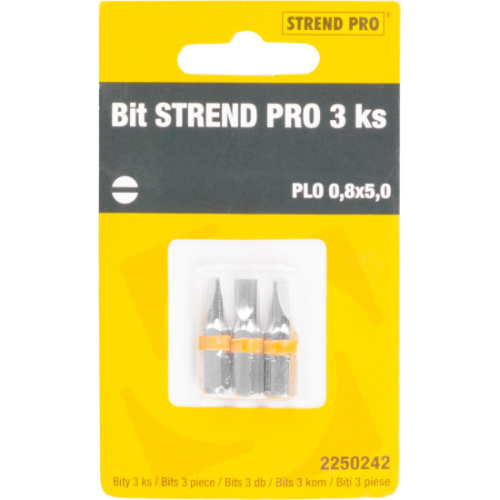 Bit Stred Pro, Flat 0,8x5,0, pkg 3 gab Bit Stred Pro, Flat 0,8x5,0, pkg 3 gab