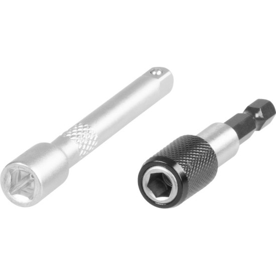 Uzgaļu komplekts 34gb Strend Pro, ar magnētisko turētāju un adapteri, uzgaļi 25mm, S2