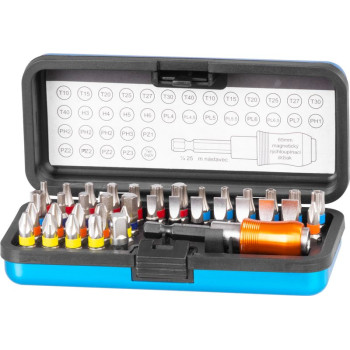 Набор бит 37шт Strend Pro, с магнитным держателем, биты( 25мм), S2