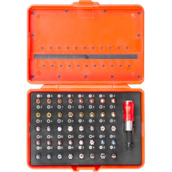 Набор бит 41шт Strend рro, с магнитным держателем, бита 25мм, S2