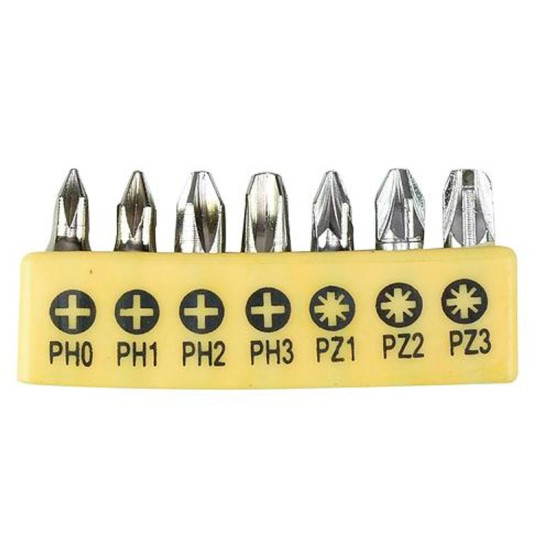 Uzgaļu komplekts 7gab Strend Pro, Bit, S2, PH-0-1-2-3, PZ-1-2-3