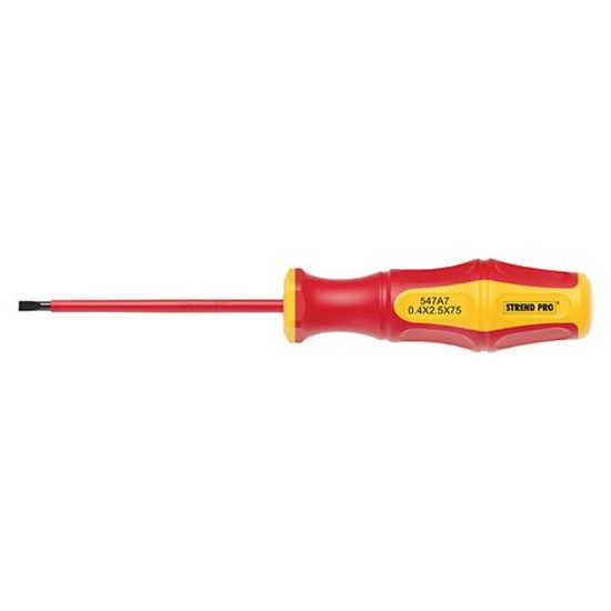 Flat screwdriver Strend Pro CX547A, VDE 0,4x2,5x075 mm