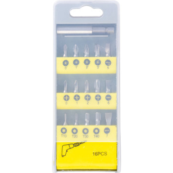 Набор бит 16 шт. Strend рro, T10-T40,