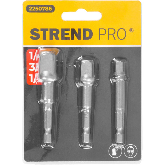 Набор адаптеров Strend Pro для дрели 1/4", 3/8", 1/2"