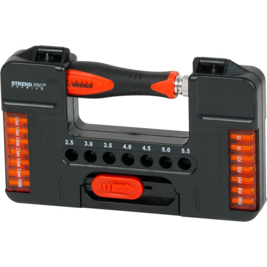 Набор отверток Strend Pro Premium, 37 пр, TX + SL + PH