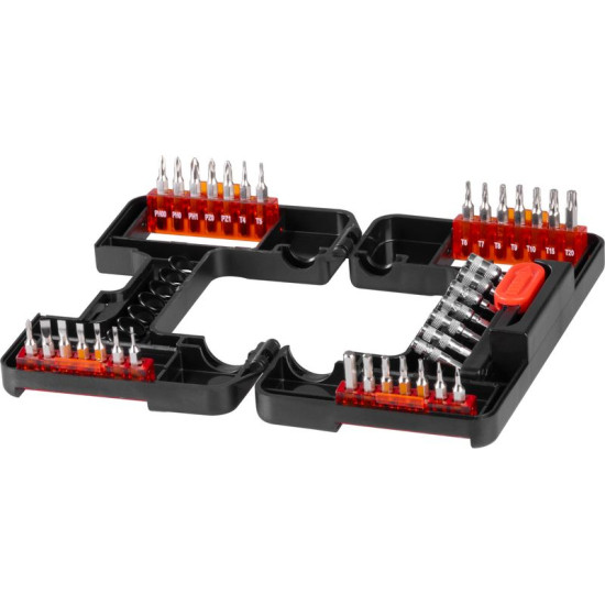 Набор отверток Strend Pro Premium, 37 пр, TX + SL + PH