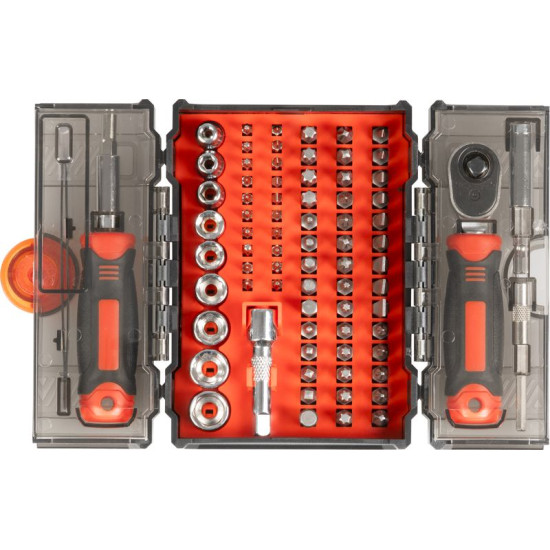 Screwdriver Strend Pro, 1-ratchet, 78-piece set Screwdriver Strend Pro, 1-ratchet, 78-piece set