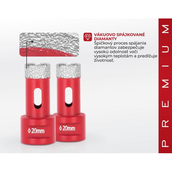 Riņķzāģis ar dimanta apmali Strend Pro Premium DCB11, 020 mm, M14, profesionāls