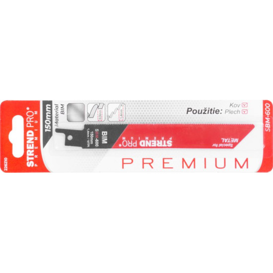 Virzuļzāģa asmens Strend Pro SBM-600, 150/0,90 mm, metāls, BIM, S922EF, 5gab. Virzuļzāģa asmens Strend Pro SBM-600, 150/0,90 mm, metāls, BIM, S922EF, 5gab.