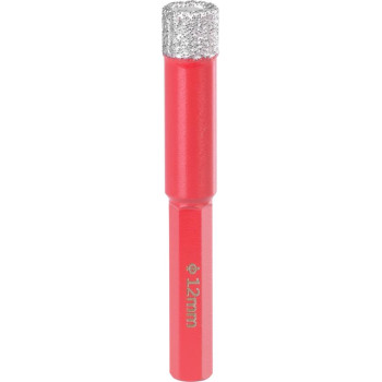 Riņķzāģis ar dimanta apmali Strend Pro Premium DCB12, 12 mm, turētājs HEX, profesionāls