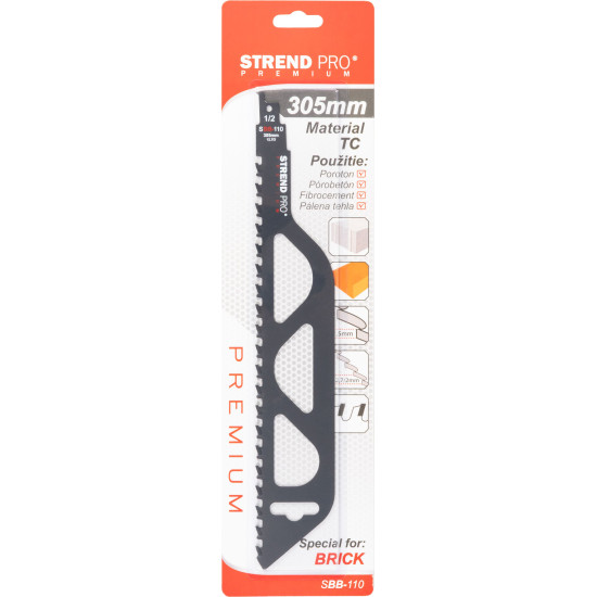 Полотно для сабельной пилы Strend Pro Premium SBB-110, 305/1,5 мм, кирпич, S1243HM