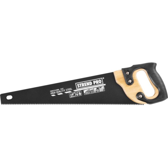 Hand saw TEFLON 450 mm Strend Pro, with wooden handle