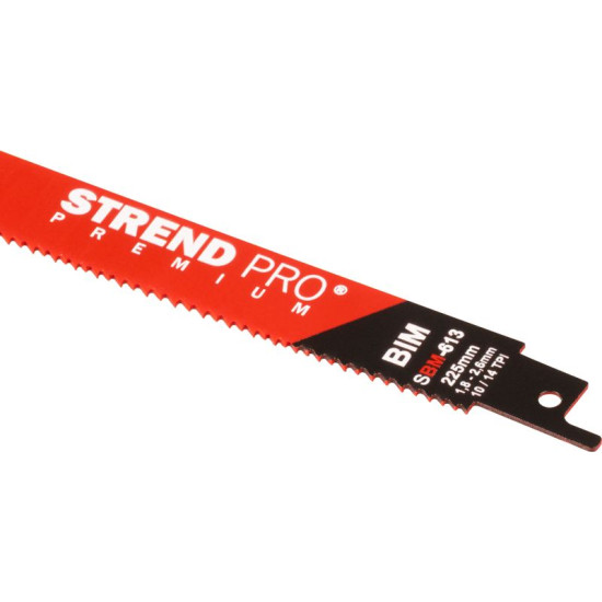 Virzuļzāģa asmens Strend Pro SBM-613, 225/0,90 mm, metāls&koks, BIM, S1122VF, 5gab Virzuļzāģa asmens Strend Pro SBM-613, 225/0,90 mm, metāls&koks, BIM, S1122VF, 5gab