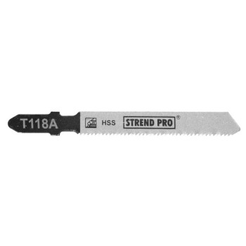 Пилка лобзика Strend Pro T118A 77 мм, 21z, по металлу, упак. 5 шт.