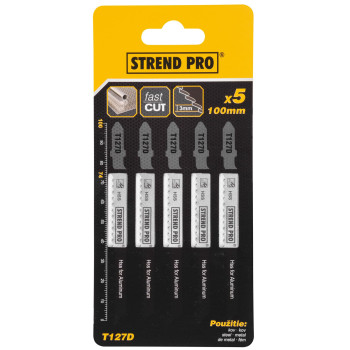 Пилка лобзика Strend Pro T127D 100 мм, 8z, по металлу, упак. 5 шт.