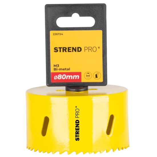 Riņķzāģis metālam Strend Pro BHS44 , 80 mm, M3 Bi-metal
