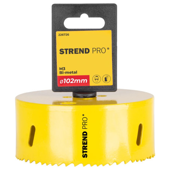 Strend Pro BHS44 cutter, 102 mm, M3 Bi-metal, metal crown, saw Strend Pro BHS44 cutter, 102 mm, M3 Bi-metal, metal crown, saw
